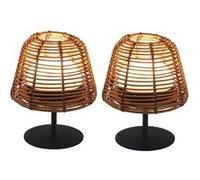 2 Lampes de table sans fil TWINS BOHEME H16cm G