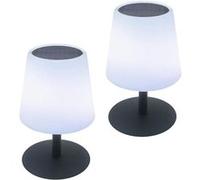 Lot de 2 lampes de table sans fil gris standy tiny