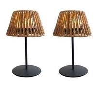 2 Lampes de table TWINS RAFFY H24cm Beige G