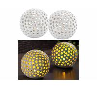 2 lampes décoratives LED sans fil en céramique - Lunartec