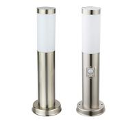 2 lampes d'extérieur éclairage sur pied détecteurs de mouvement en acier inoxydable lampes de pied de jardin IP44