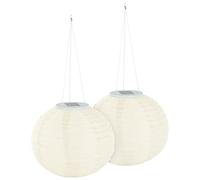 2 lampions solaires Ø 30 cm à LED blanc chaud - x1 [Lunartec]