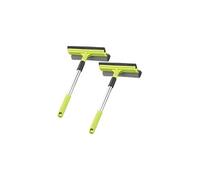 : 2 lave-vitres télescopiques 2 en 1 avec éponge et raclette, jusqu'à 50 cm