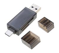2 lecteurs de cartes SDTF avec compatibilité USB 3.0 type C et transmission de données à haute vitesse