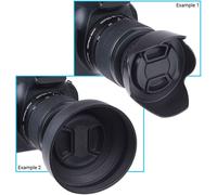 2 lens shades: tulip + rubber-1 lens cap-reduces lens reflections-protects against excessive sunlight for enhanced photos and videos.[L16]