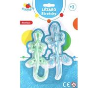 2 lezards etirables bleu et vert