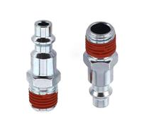 2 lignes d'air mâles NPT de 35,6 cm, 2 pièces métalliques de 35,6 cm * en cours d'utilisation, conçues pour une utilisation durable avec une bonne durabilité et un fonctionnement constant