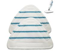 2 Lingettes Reutilisable Vapeur Triangulaires Lavables Remplacement Microfibre Nettoyage des Sols Tête pour Balai à Vapeur Nettoyage à Vapeur
