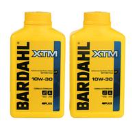 2 Litres Bardahl XTM 10W-30 Huile Moteur Moto 4T Synthetic Blend Jaso MA2 Api Sn