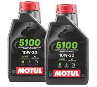2 Litres Huile Moteur MOTUL 5100 10W30 4 Pas MA2 Sintetico-X Moto Scooter Honda