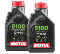 2 Litres Huile Moteur MOTUL 5100 10W30 4 Pas MA2 Sintetico-X Moto Scooter Honda