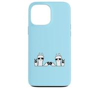 2 Llama Lunettes de Soleil Friends Peace Fun Two Fist Greeting Cool Coque pour iPhone 13 Pro Max