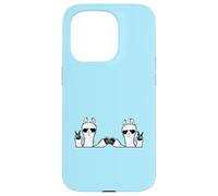 2 Llama Lunettes de Soleil Friends Peace Fun Two Fist Greeting Cool Coque pour iPhone 15 Pro