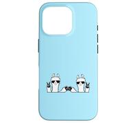 2 Llama Lunettes de Soleil Friends Peace Fun Two Fist Greeting Cool Coque pour iPhone 16 Pro