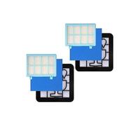 2 Lot de filtres pour l'aspirateur compatible avec plusieurs modèles: Philips PowerPro Compact, Philips PowerPro City