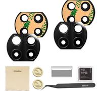 2 Lot Kit De Réparation Complet Pour Objectif De Caméra Arrière Compatible Avec Xiaomi Mi 10 Lite 5g Verres Lentille