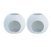 2 lots d ' ornements de grottes de poissons artificielles, Bettas flottants en plastique sûrs, cachettes et grottes de crevettes, décoration d ' aquariums, réservoirs de poissons, cachettes, abri