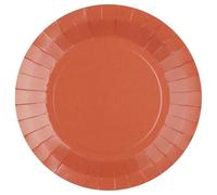 Santex 10 assiettes terracotta - 22.5 cm