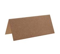 2 Lots de 10 Marque-places rectangle marron / Kraft - REF/3013