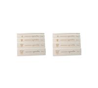 2 lots de 5 séparateurs en bois pour macramé - Décoration murale