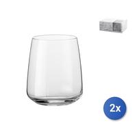 2 Lots de 6 Verres en Verre Nexo Eau 36 cl Transparente Bormioli Rocco