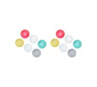 2 lots de 6 x échelle 1:6 Dollhouse Records Model Doll Accessoires Décoration pour Maison Transparent 5 cm