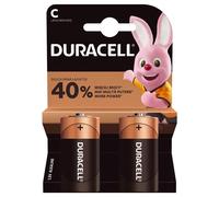 [2 LR14 C] Duracell Pack de 2 piles Alcaline type C 1,5V (LR14)