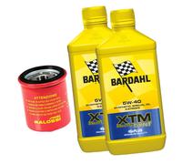 2 Lt Huile BARDAHL 5W40 Filtre Malossi Moteur Vespa GTS 125 250 300 4T