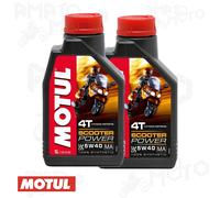 2 LT Huile Moteur Lubrifiant Motul 100% Synthétique Scooter Power 4T SAE 5W40 MA