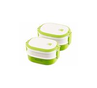 Rosenstein & Söhne 2 lunch box 700 ml à 2 étages avec poignée de transport - Sans BPA