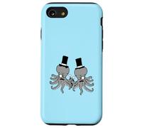 2 Lunettes Monocle Monocle Pieuvre Deux Riches tentacules Amis Coque pour iPhone SE (2020) / 7/8
