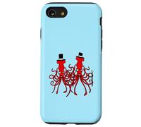 2 Lunettes Monocle Monocle Pieuvre Deux Riches tentacules Amis Coque pour iPhone SE (2020) / 7/8