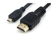 2 m/2 m High Speed Micro HDMI (type D) vers HDMI (type A) - Laisse pour connecter Nikon Coolpix P600 appareil photo vers TV, HDTV, LCD, Plasma, moniteur avec port HDMI - Premium Gold Câble de qualité - Audio et Vidéo - Prise en charge 3d, 4 K, 1440p, 1080p Dragontrading®