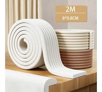 2 m Bande de protection de bordure de table de bureau, bande de protection des coins de meubles en mousse noir,vert,bleu,rose,beige,gris,orangePolychlorures de vinyle