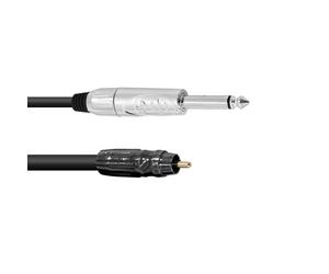 2 m fiche RCA fiche jack 6,3 mm câble adaptateur mono câble RCA câble stéréo connexion audio noir Omnitronic