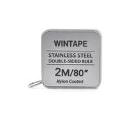 2 M Measuring Tape Body 200 Cm/80 Inches,Stainless Steel Measuring Tape (2 M With Keyring,Autrostfreier Stahl Tape Measure,Aus Metall),Silver