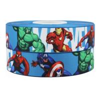 2 m x 22 mm de Ultron ans Marvel Avengers Iron man, Hulk, Captain America Pimp My Shoes Ruban gros-grain décoratif pour gâteaux d'anniversaire/emballages cadeaux Ruban