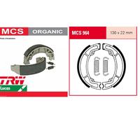 2 Machoires de frein Organic TRW Lucas MCS964 130 x 22 mm