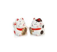 2 maneki neko - porte bonheur japonais