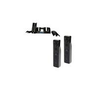 2 manettes de jeu type wiimote avec 2 batteries + chargeur - noir