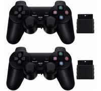2 X Manette sans fil pour Sony Playstation 2, PS2, PSTwo - 2.4 Gz - Portée 10 m - Straße Game