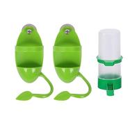 2 Mangeoires, 1 Fontaine À Eau, Ensemble d'alimentation pour Oiseaux, Support d'alimentation pour Perroquets, Fournitures pour Oiseaux De Compagnie, Squelette De Seiche pour Oiseaux