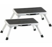 : 2 marchepieds pliables en acier avec revêtement antidérapant - 1 marche