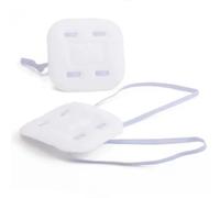 2 masques pour les yeux blancs, adaptés aux personnes malvoyantes et aux yeux paresseux, peuvent également être utilisés comme accessoires de masque pour les yeux pour le cosplay (noir)