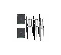 St. Leonhard 2 mécanismes d'horloge Radio-pilotés Sweep avec 3 Jeux d'aiguilles