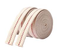 2 mèches de lanterne à huile, largeur 1 cm, 1 m de long, mèche plate en coton, mèche de lampe à huile, mèche de lampe à alcool en coton pour brûleurs à huile ou brûleurs à kérosène, lumière de camp