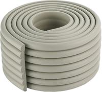 2 mètres de W-forme multifonctionnelle Ultra Wide Edge Guard Élargi épaississement Crash Bar Bande de pare-chocs enfants, Gris