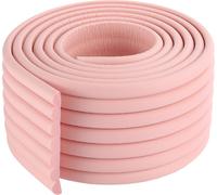 2 mètres de W-forme multifonctionnelle Ultra Wide Edge Guard Élargi Épaississement Crash Bar Bande de pare-chocs enfants, Rose