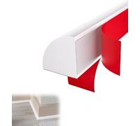 2 Mètres Moulure Murale, Moulure Quart de Rond Flexible, Flexible Auto Adhesive, pour Plafond, Mur, Sol, Bords de Carrelage (Blanc)