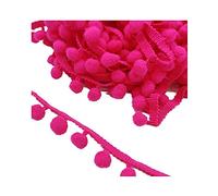 2 mètres Pom Pom Dentelle Boule De Ruban Mini Pearl Pompom Fringe Ruban Couture Dentouche Dentelle Tissu Kint,Rose